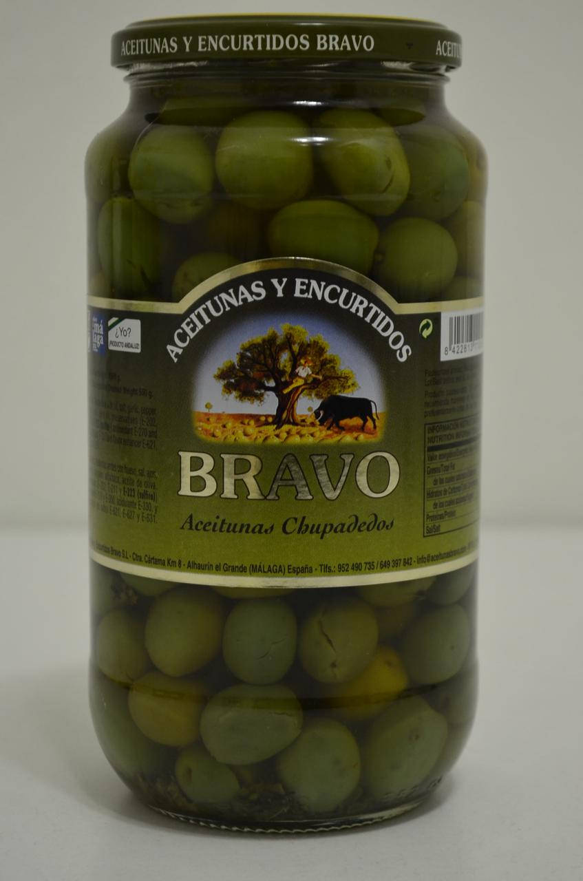 

Оливки маринованные Bravo Chupadedos ( что в переводе: пальчики оближешь)