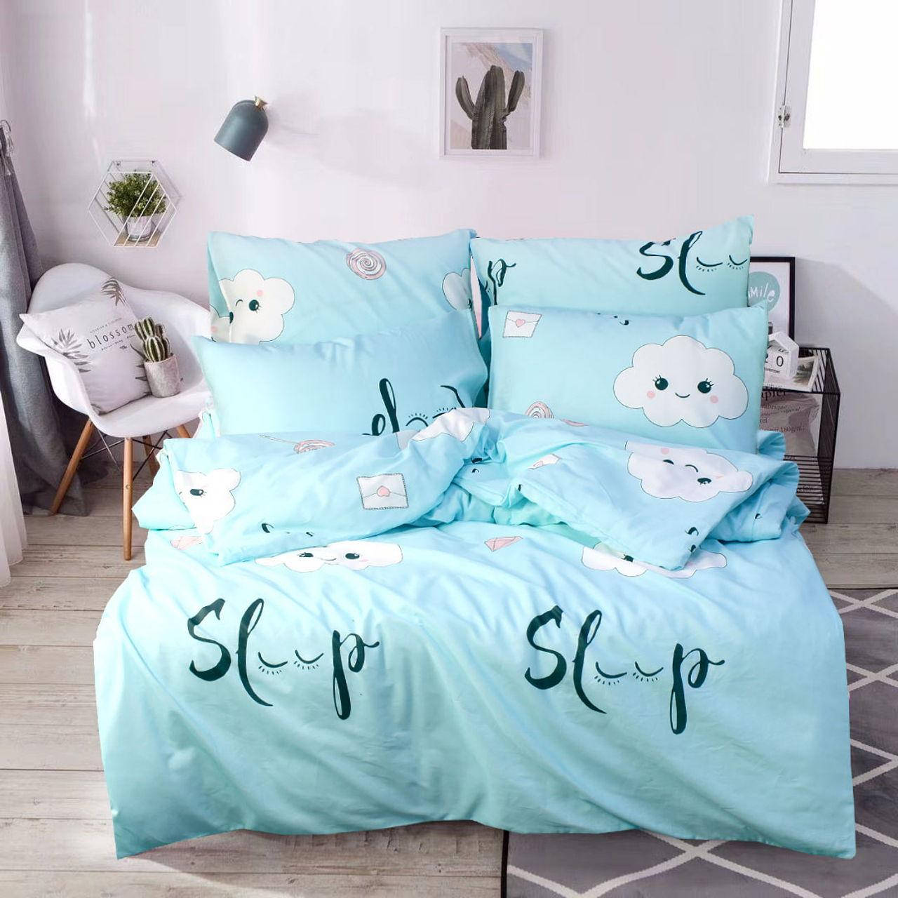 

Еней-Плюс Простынь Т0806 (145х214), Голубой