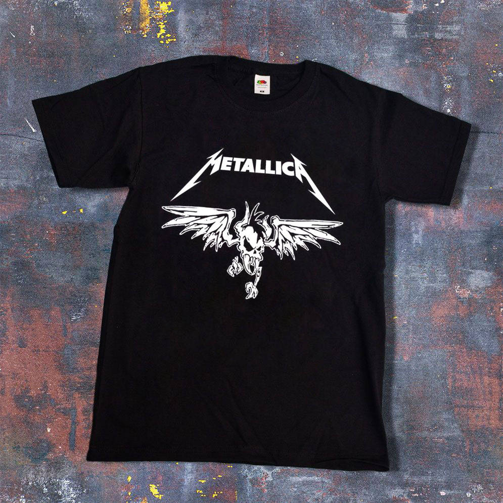 

Футболка Metallica черная с принтом Металлика мужская L