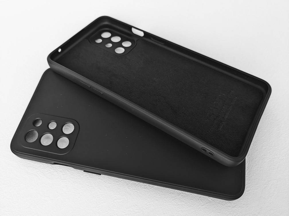 

Силиконовый чехол для OnePlus 9R Черный микрофибра soft touch