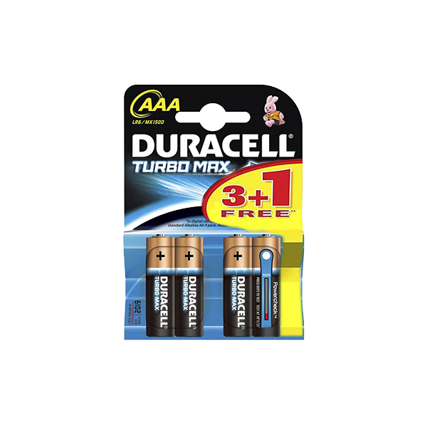 

Батарейка ААА 4шт DURACELL TurboMax Ultra Power 1.5V LR6 алкалиновая Бельгия
