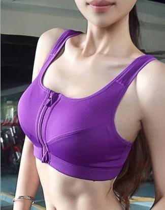 

Удобный Спортивный Топ На Молнии, 6 Цветов M, фиолетовый