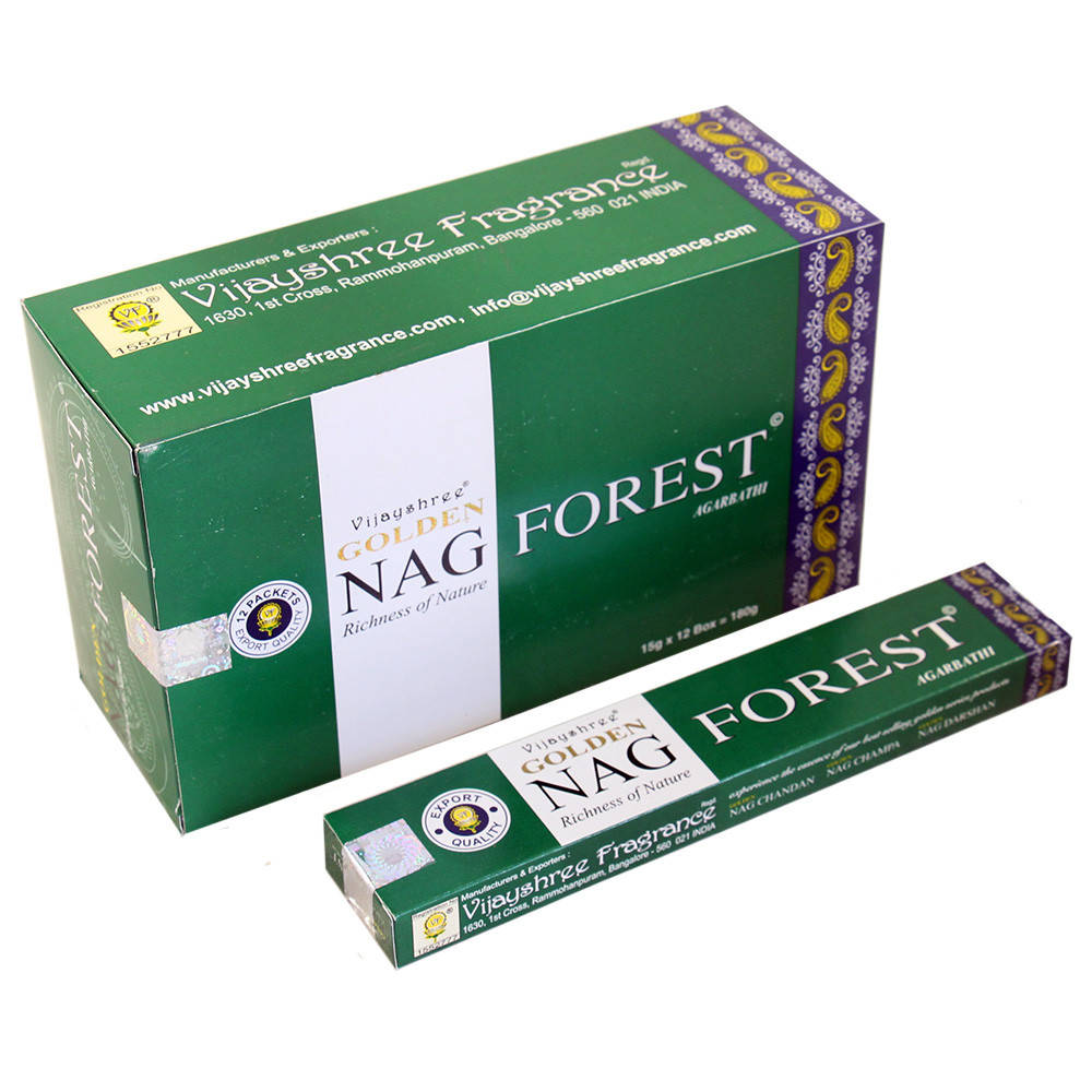 

Благовония Голден Наг Лес (Golden Nag Forest, Vijayshree), 15 грамм