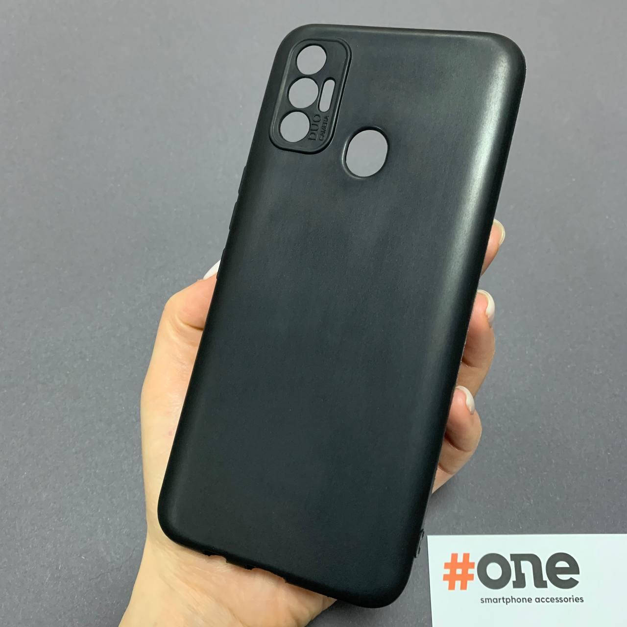 

Чехол для Tecno Spark 7 однотонный матовый плотный накладка чехол на техно спарк 7 черный TPB