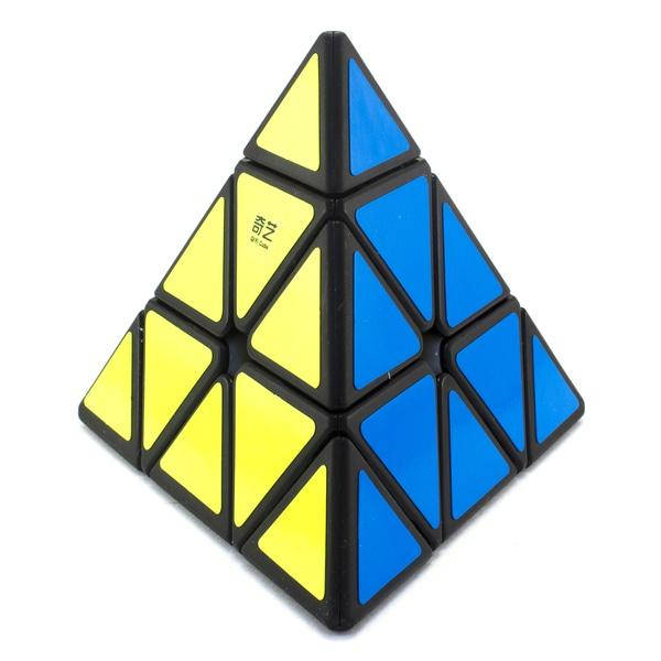 

QiYi Qiming Piraminx black | Пирамидка Мефферта 3х3 чёрная