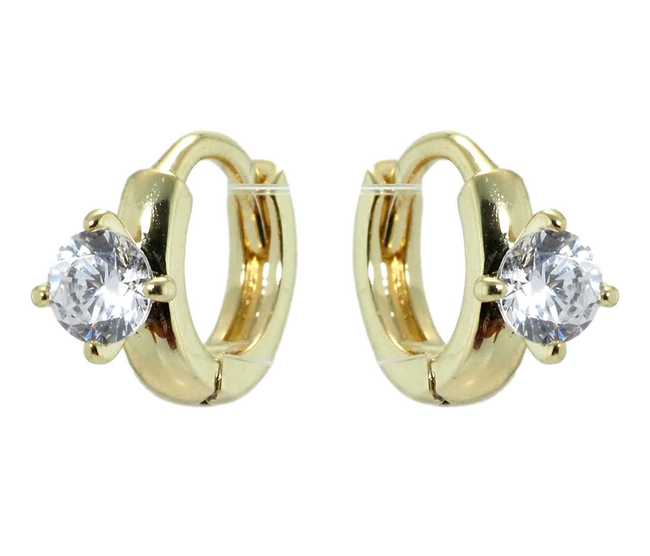 

Серьги детские Xuping Позолота 14K колечки "Кристальный блеск"