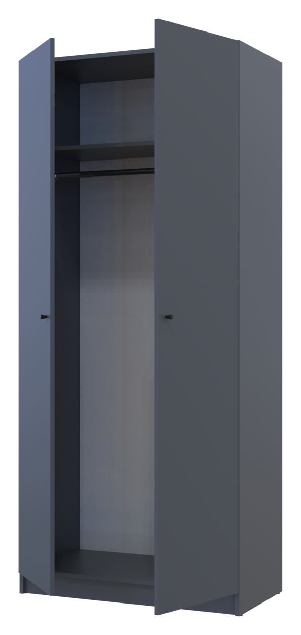 Полиця для одягу Doros Promo Графіт 3шт. 86.7х35х1.6 (41516029) 3