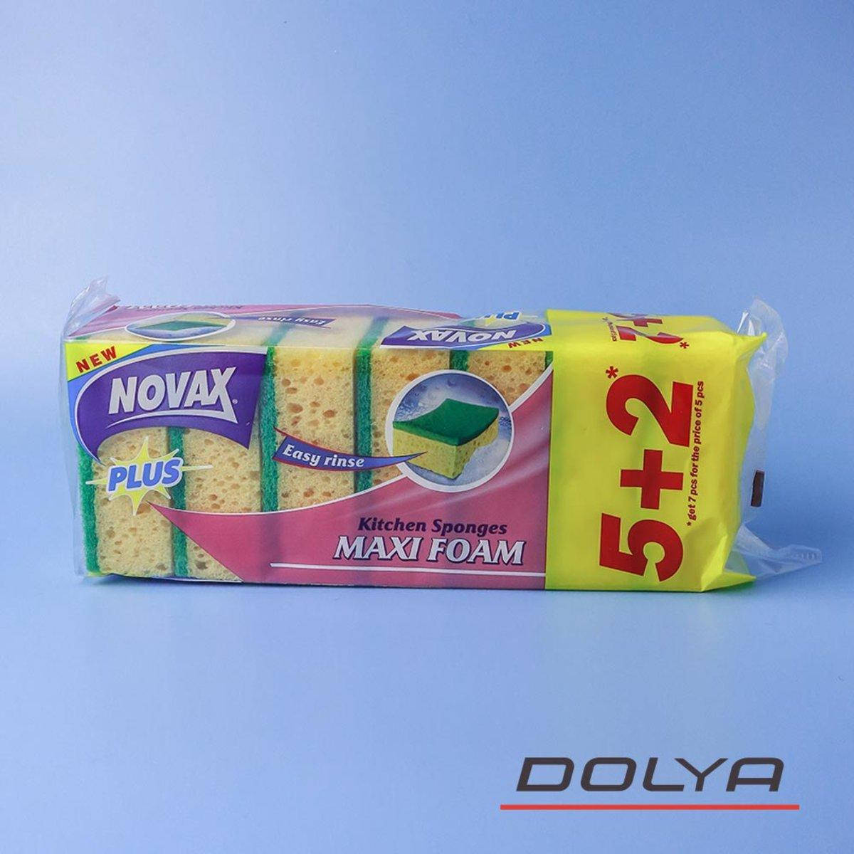 

Губка для посуды 5+2 шт MAXI FOAM НОВАКС 96*67*36 (6566NVP) (24/ящ) (Артикул: 000004373)