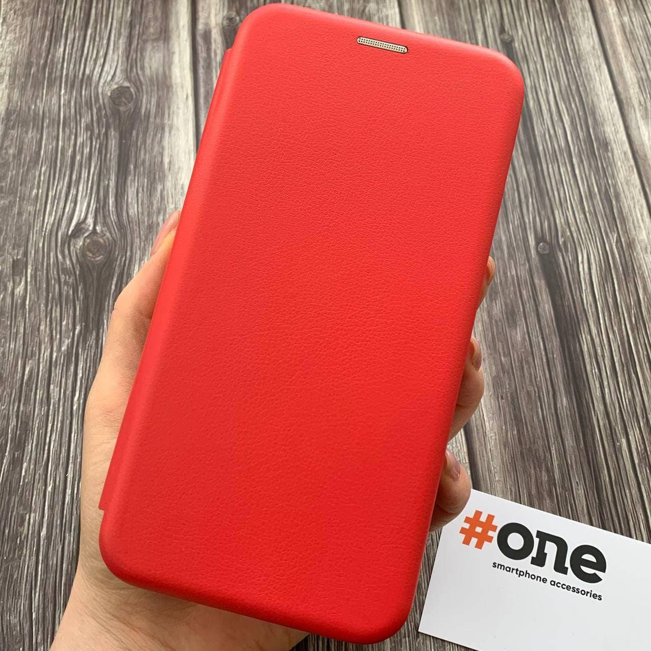 

Чехол книга для Samsung A7 2018 A750 с эко кожи с подставкой книжка на телефон самсунг а7 а750 красная STN, Красный