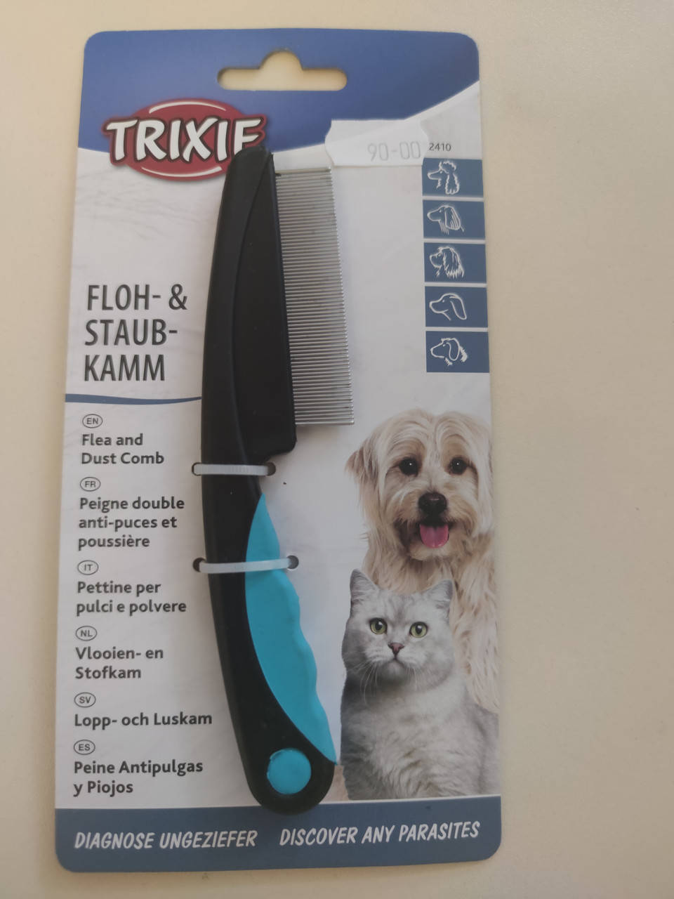 

Trixie TX-2410 Расчёска "Люкс" для вычёсывания блох и вшей
