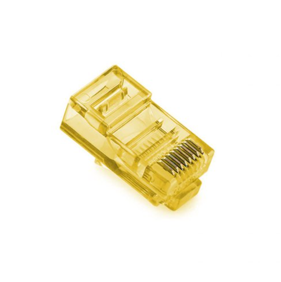 

Коннектор Ritar RJ-45 8P8C UTP Cat-5 (100 шт/уп.) Q100 Yellow, Желтый