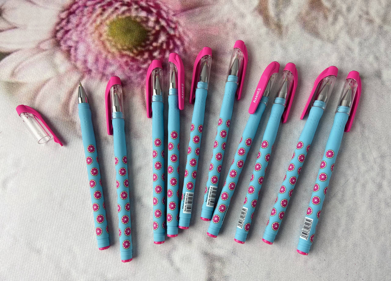 

Ручка Шариковая Grapefruit синяя, 0,5 мм АВ1049-21 21550Ф Axent Германия