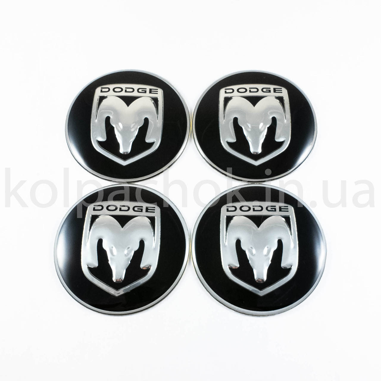 

Наклейки для колпачков на диски Dodge (65мм), Черный