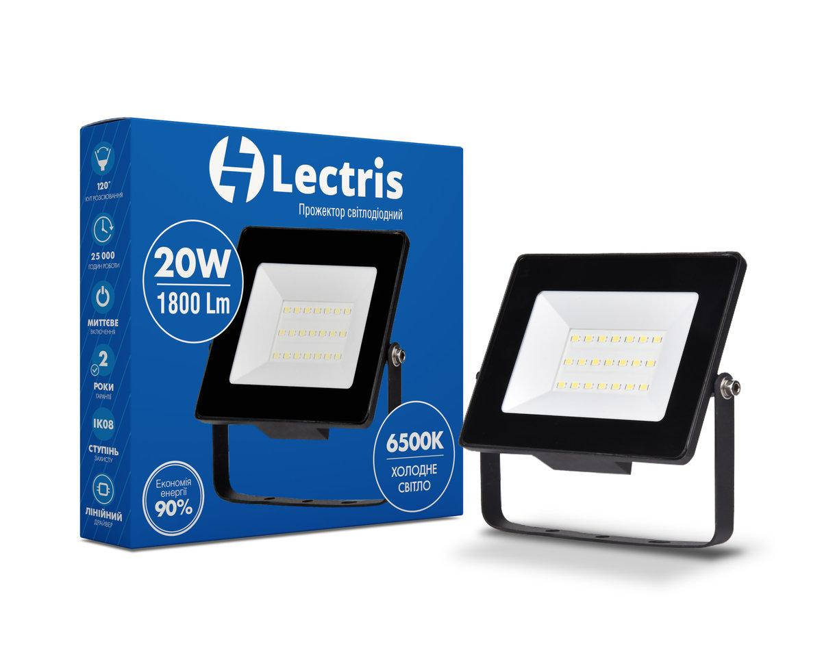 

Прожектор светодиодный LED 20 Вт 1800Лм 6500К IP65 Lectris