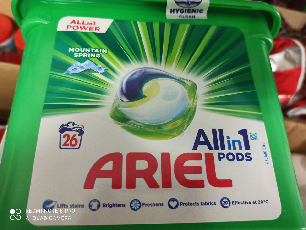 

Капсулы для стирки белья Ariel 26 шт.универсальные