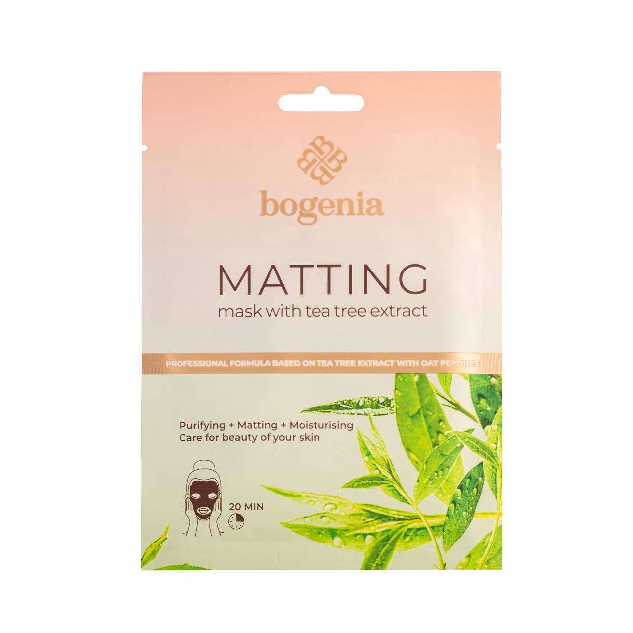 

Тканевая маска с экстрактом чайного дерева Bogenia BG324 - №3 (Матирующая)