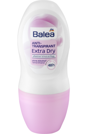 

Balea Roll-on Anti-Transpirant Extra Dry - Шариковый дезодорант без спирта 50 мл
