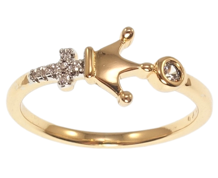 

Кольцо Xuping Позолота 18K+Родий "Корона" р.16,17,17.5,18.5,19