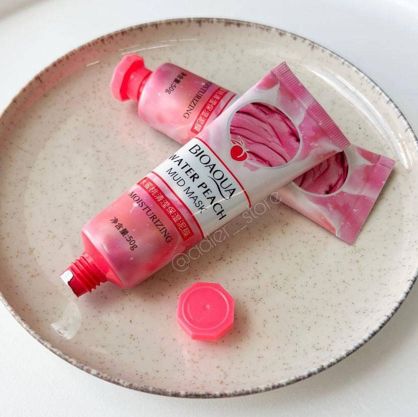 

Маска для лица грязистая с персиком BIOAQUA Water Peach Mud Mask Moinsturizing