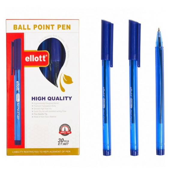 

Ручка шариковая масляная "Ellott" серии "ET-607", синяя