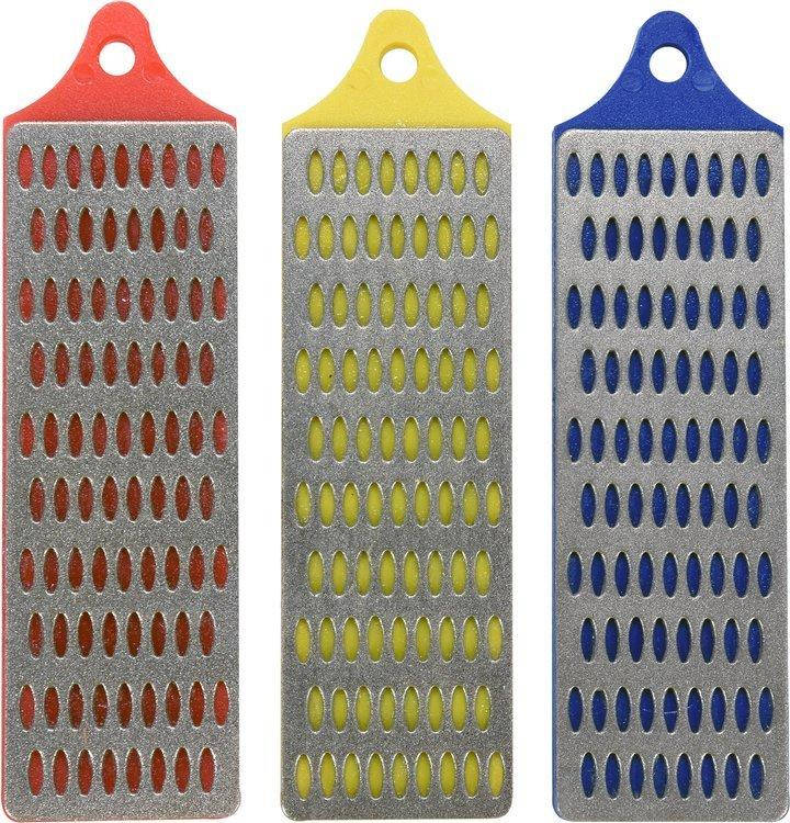 

Набор брусков абразивных, алмазных, для заточки VOREL: 75х25 мм, G360 / 260/180, 3 шт.