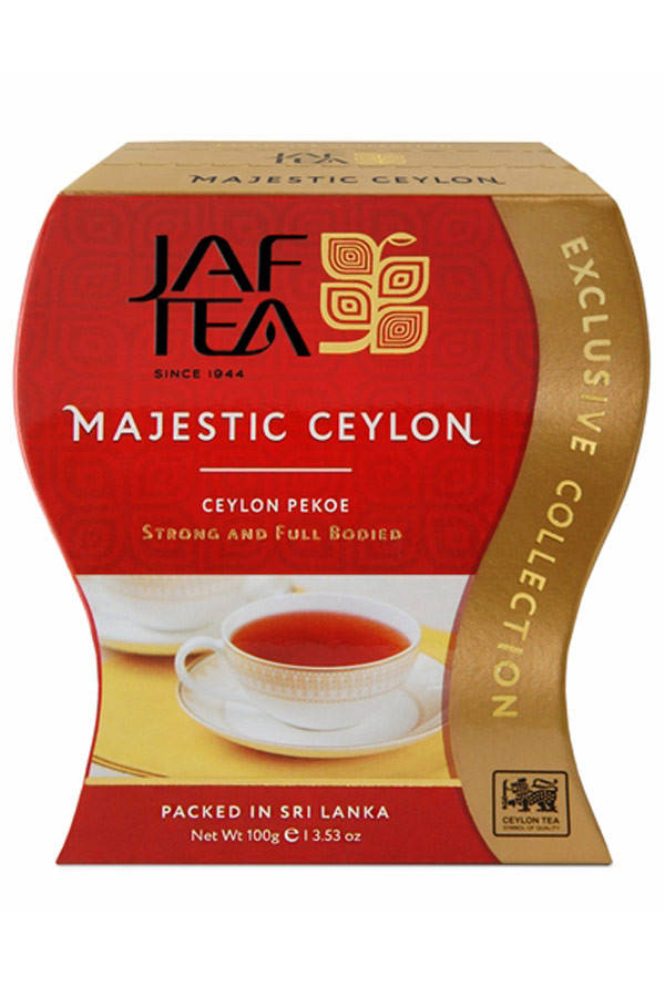 

JAF TEA Majestic Ceylon. Черный байховый чай, 100 г Джаф чай чёрный Маджестик
