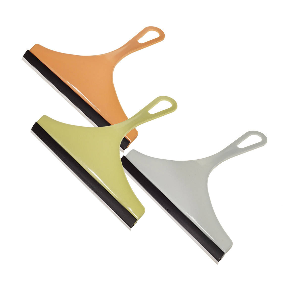 

Скребок водосгон силиконовый для чистки окон, зеркал, кафеля Wellamart, Набор 3 шт. (Арт. 5913), Разные цвета