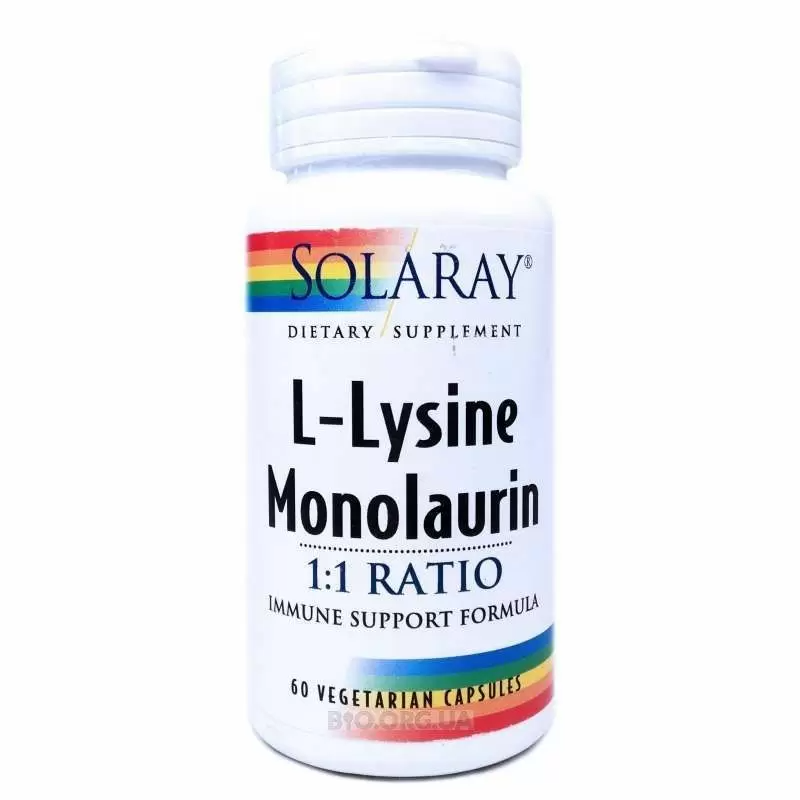 

L-лизин Монолаурин (L-Lysine Monolaurin) 60 капсул