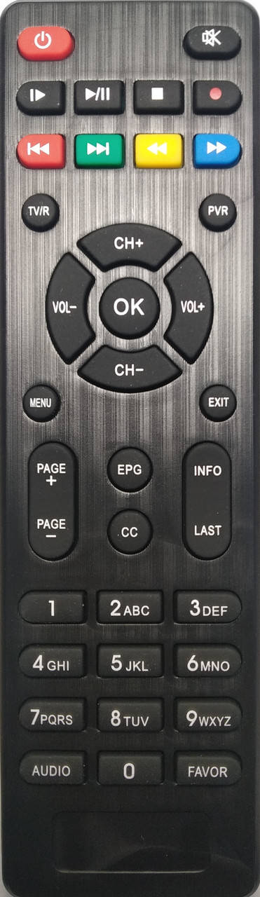 

Пульт для Т2 тюнера WORLD VISION T65, Черный