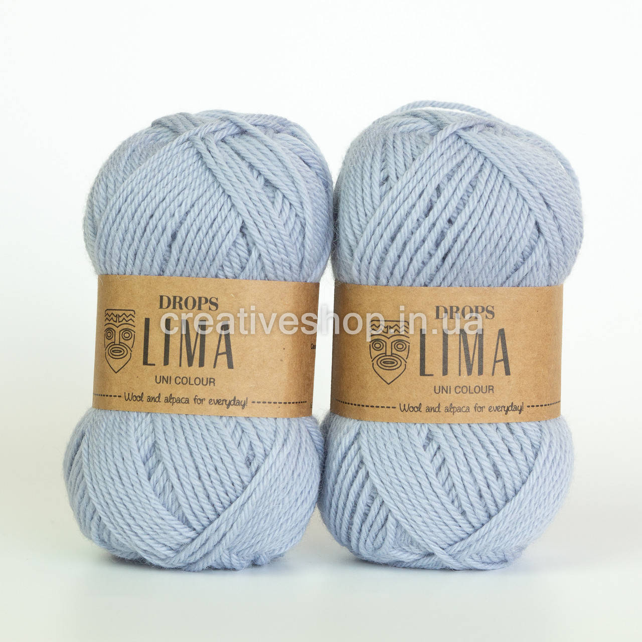 

Пряжа Drops Lima (цвет 8112 ice blue)