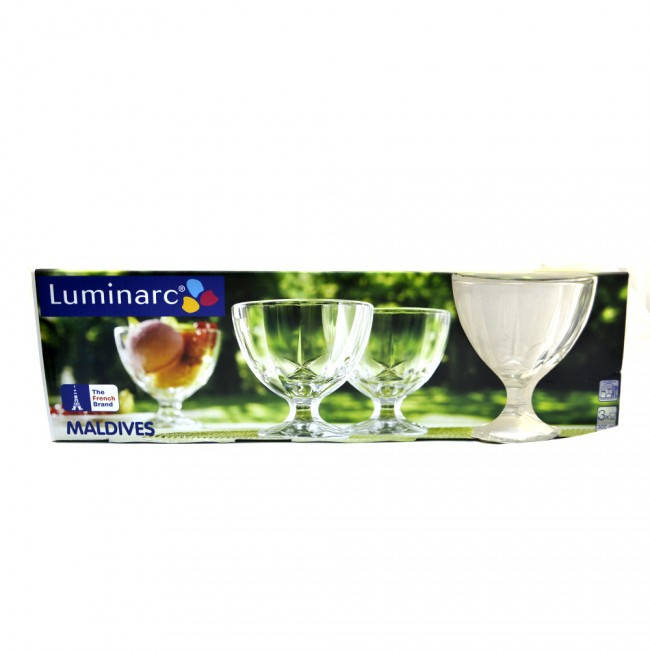 

Креманка Luminarc Мальдивы для мороженого 3шт (H5127), Прозрачный