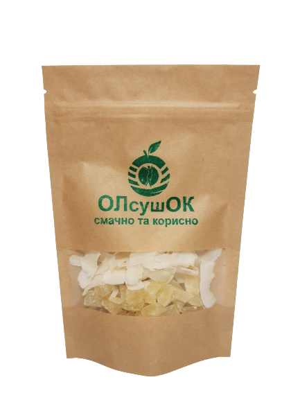 

Микс цукаты из ананаса и кокосовые чипсы ОЛсушОК кубиками 80 г