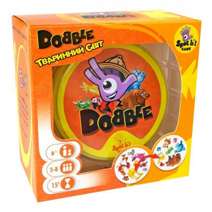 

Настольная игра Доббль Животный мир Тваринний Світ Dobble Animals 6289