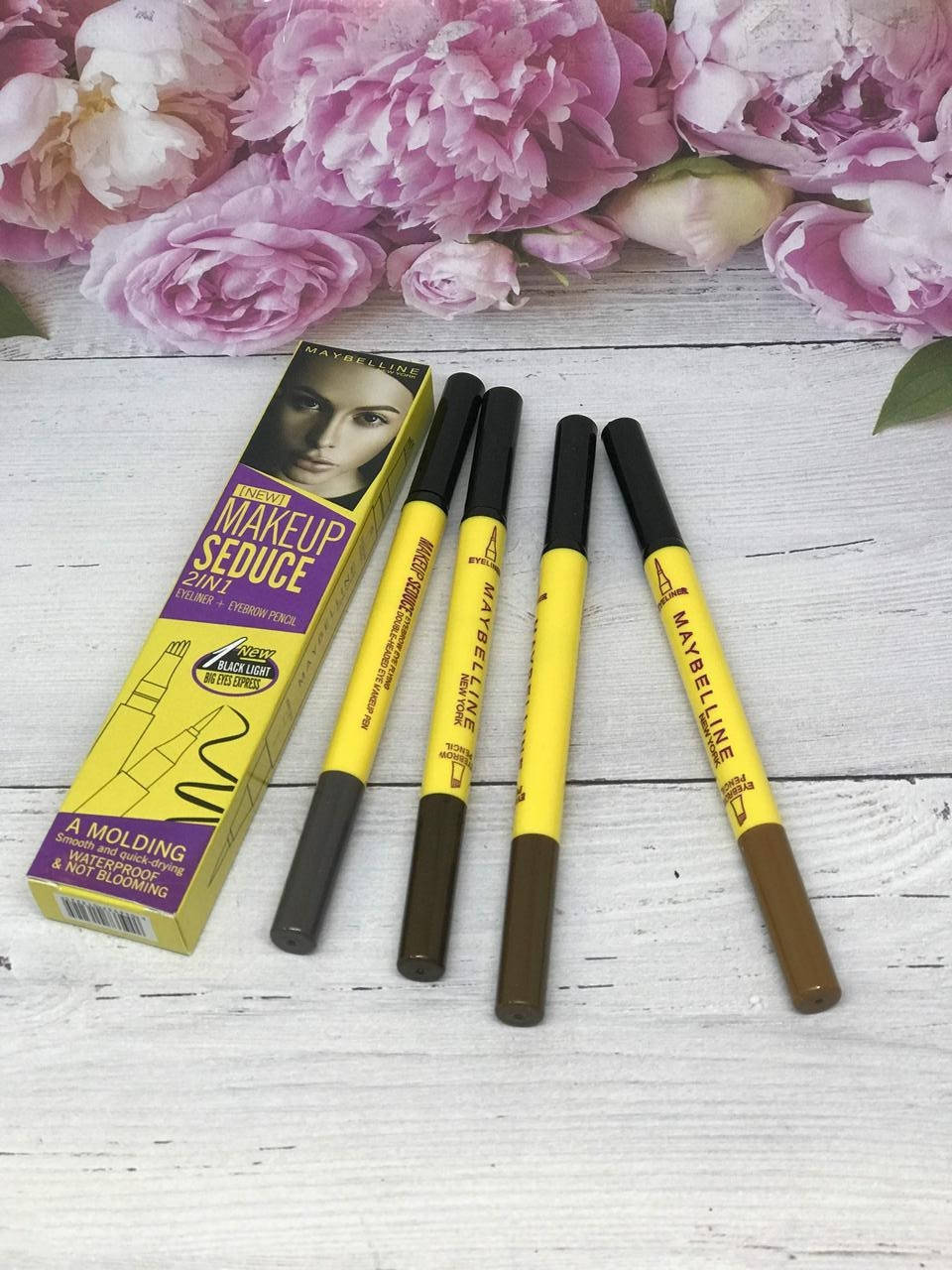 

Подводка-фломастер 2 в 1 для глаз и для бровей Maybelline (водостойкая)