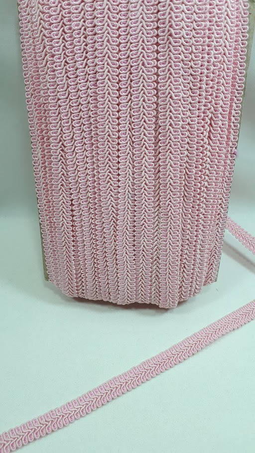 

Светло розовая тесьма 1.2см"шубная на метраж, Розовый