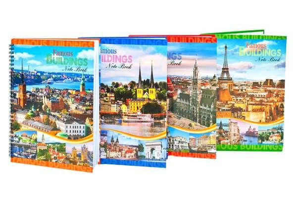 

Зошит на спіралі ООПТ Міста В4 в клітинку 100л тверда обкладинка