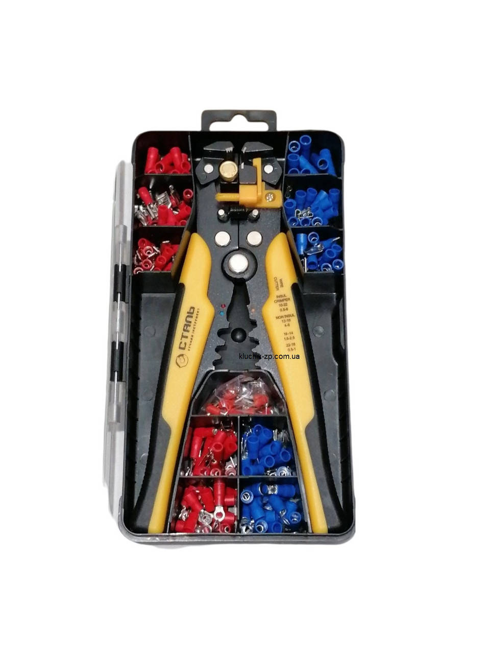 

Съемник изоляции проводов автоматический 200 мм, стриппер, с набором обжимных клемм Сталь 112770