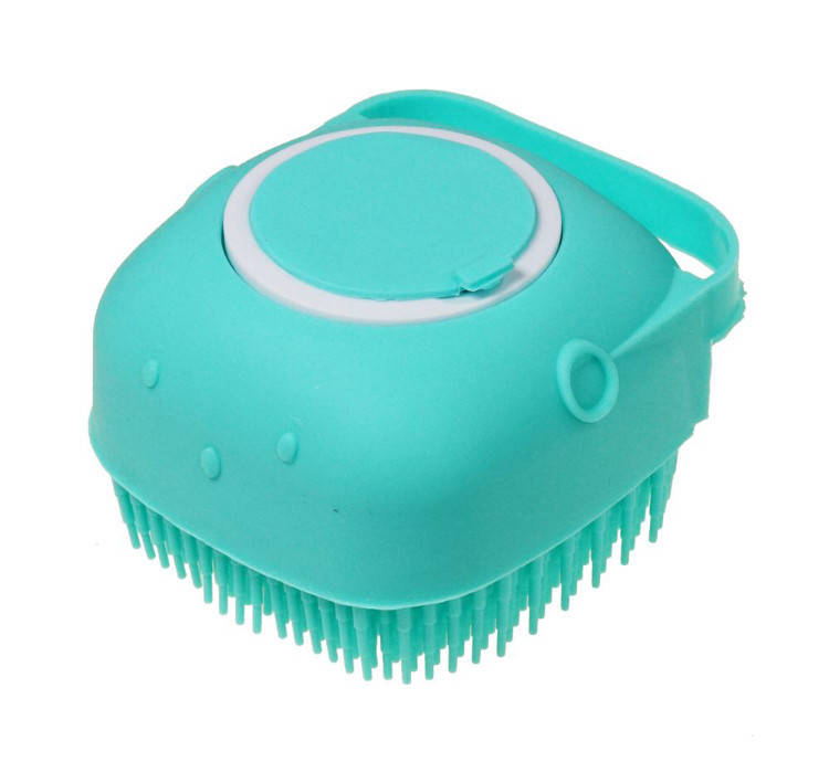 

Силиконовая массажная щетка мочалка Silicone Massage Bath Brush Зеленая, Зелёный