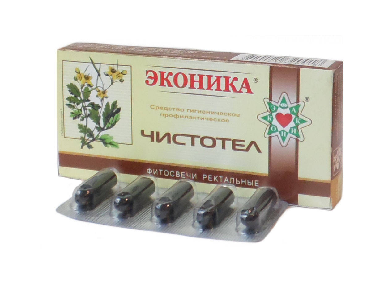 

Фитосвечи с чистотелом 10суп. (Эконика) - противоопухолевые