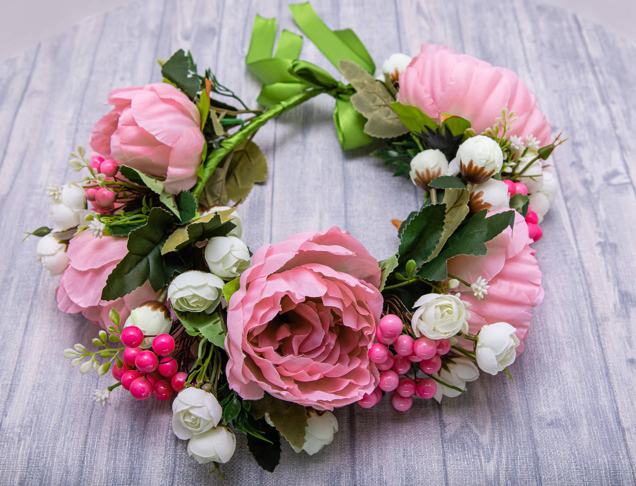 

Віночок для волосся Шедевр рожевий, Розовый