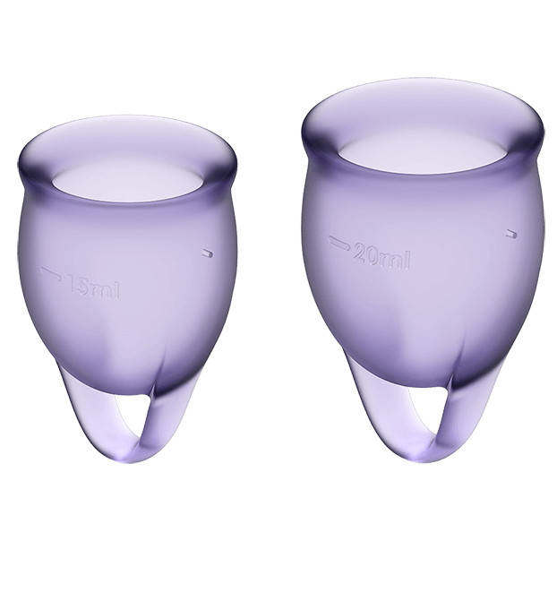 

Набор менструальных чаш Satisfyer Feel Confident Violet | Puls69, Фиолетовый