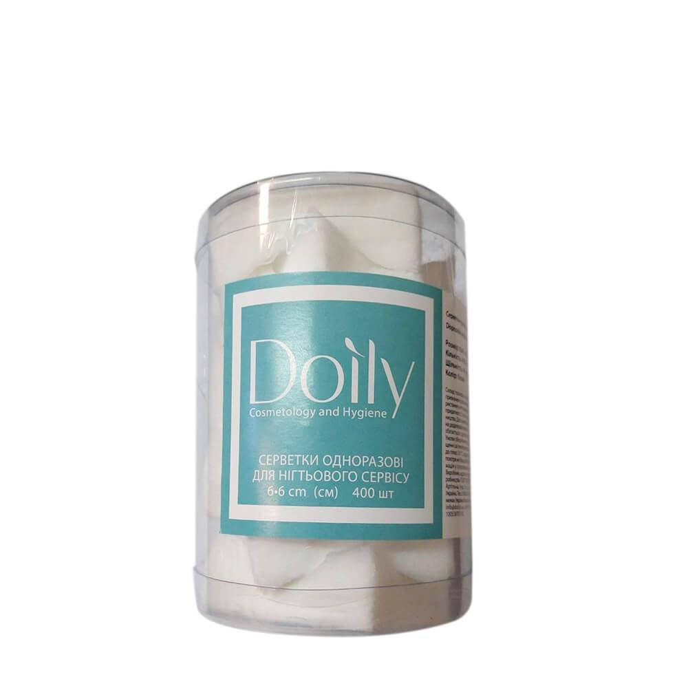 

Салфетки 6см х 6см безворсовые (400шт в тубусе) (пл. 45 г/м2) Doily