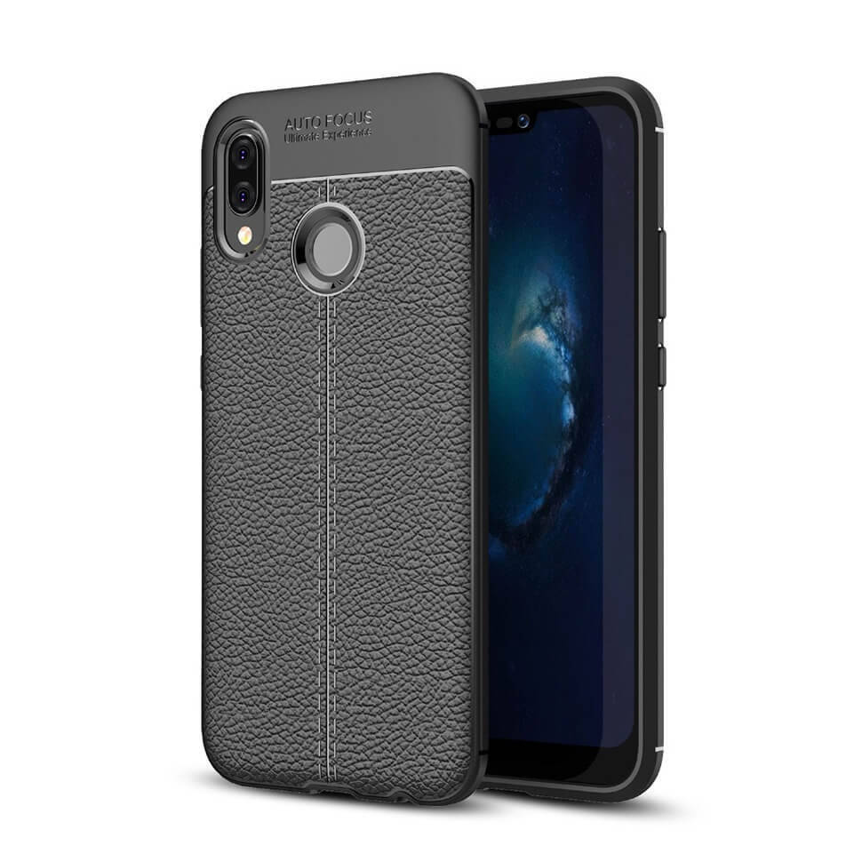 

Чехол Lenuo Skin Series для Huawei P20 Lite Black, Черный