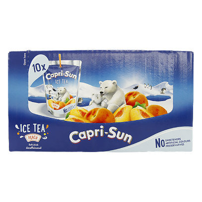 

Сік Капрізон холодний чай Capri-Sun ice tea 10*200g 4пач/ящ (Код : 00-00006119)