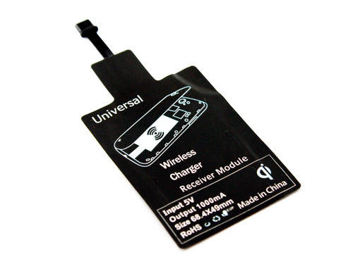

Qi приемник с Micro-USB для беспроводной зарядки B, Черный