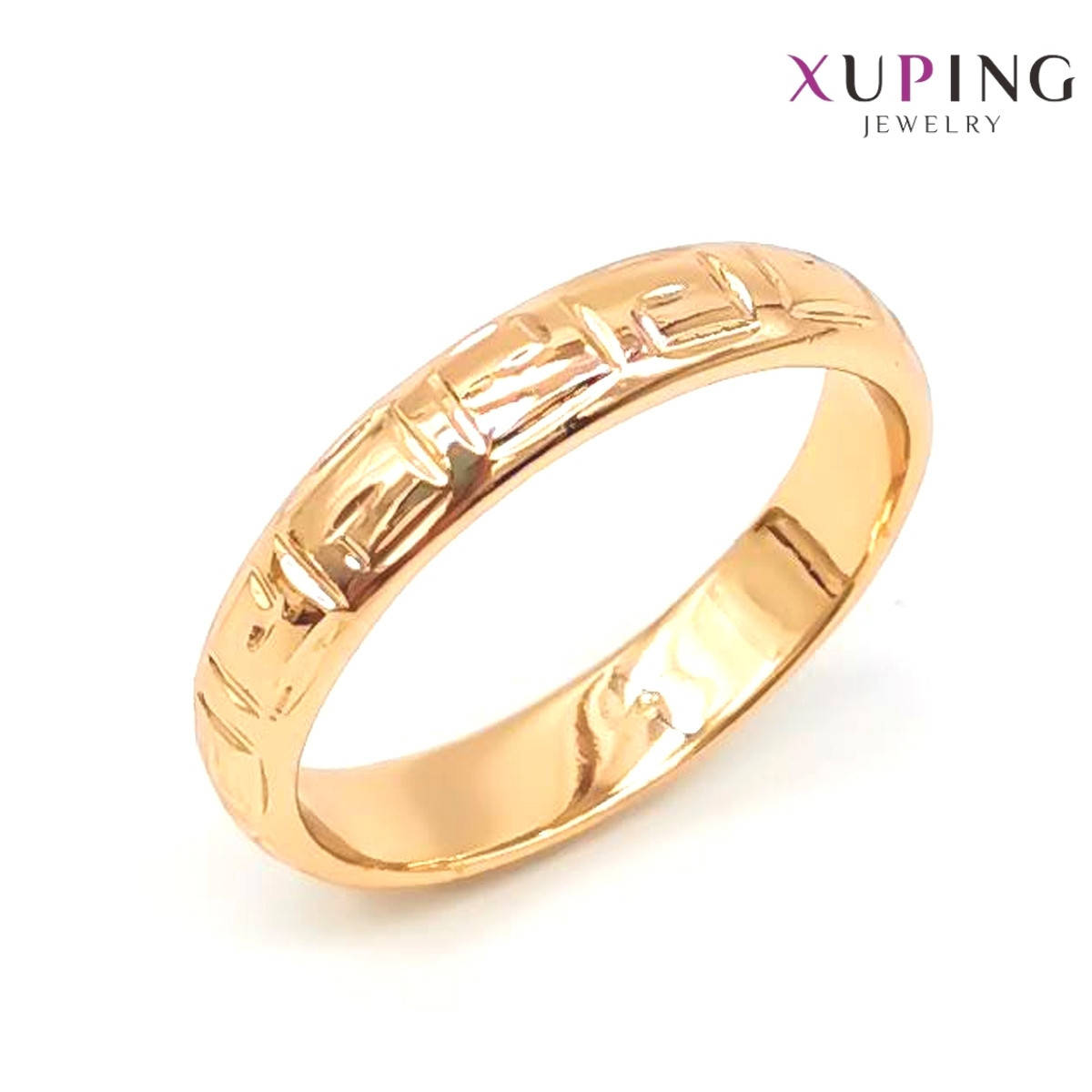 

Обручальное кольцо Xuping, ширина 4 мм, вес 2 г, позолота 18K, ХР01135 (21)