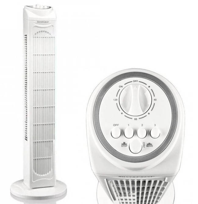 

Колонный вентилятор SilverCrest STV 45 C2 White (76 см, 45 Вт, Германия)