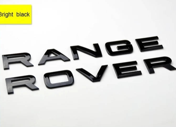 

Надпись Range Rover Буквы Рендж Ровер Глянец Чёрный