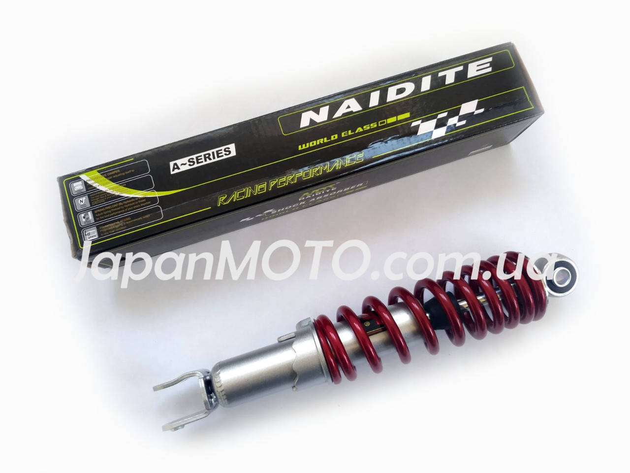 

Амортизатор Honda DIO AF-27, LEAD, GY6 290mm, регулируемый (красный) NAIDITE