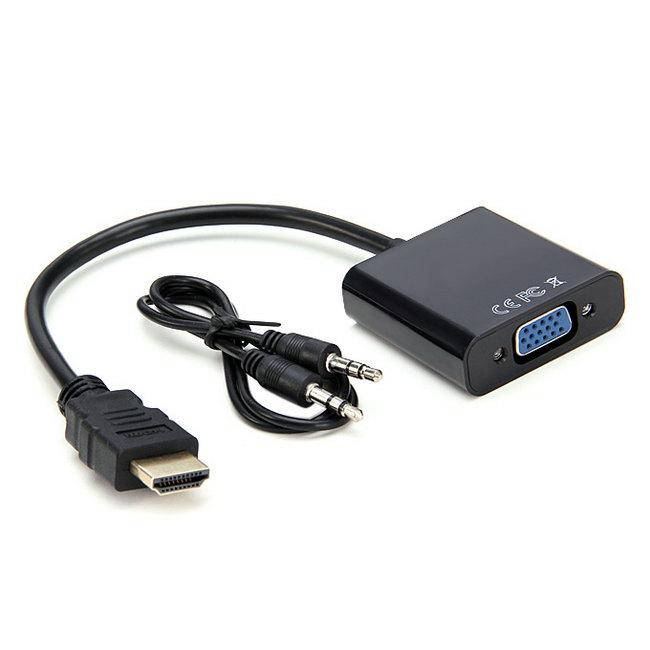 

Шнур HDMI VGA конвектор с звуковым кабелем